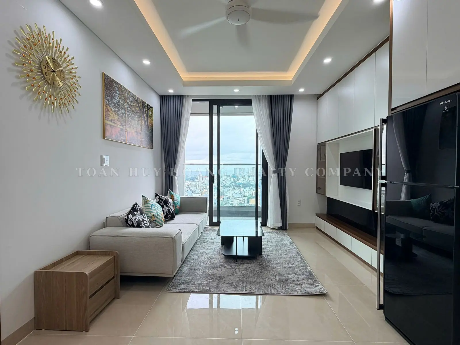 Panoma 1 Apartment for Rent in Da Nang – 51m², High Floor, Sea & Han River Views, view 1
