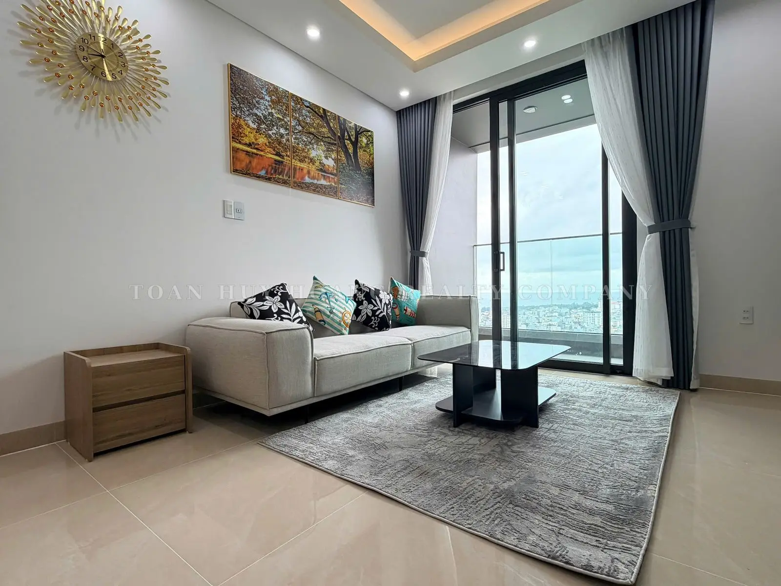 Panoma 1 Apartment for Rent in Da Nang – 51m², High Floor, Sea & Han River Views